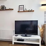 Modernes 1-zimmer-apartment Mit Galerie-schlafkoje Im Skandinavischen Stil شقة